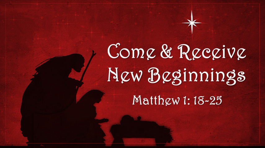 Come & Receive New Beginnings