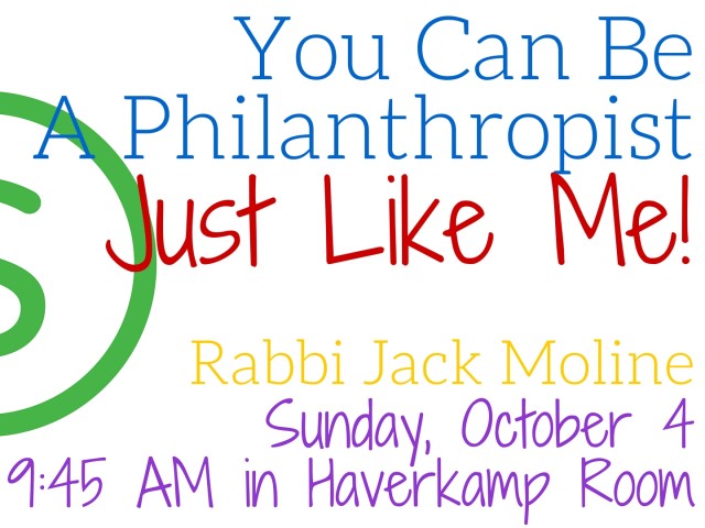 [Adult Ed] You Can Be a Philanthropist Just Like Me