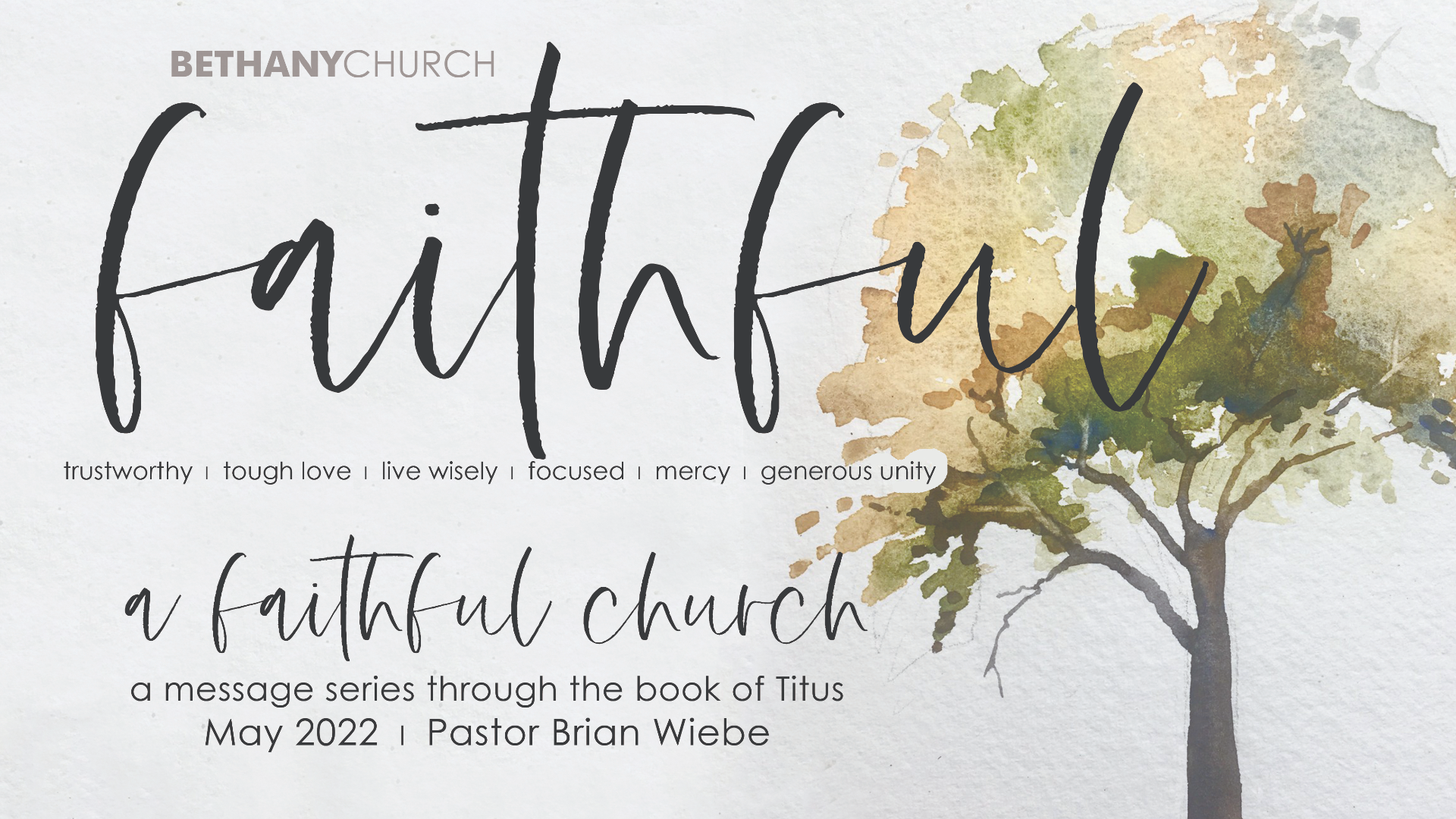 A Faithful Church, #6: Generous Unity - Audio episode artwork